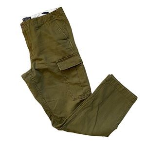 J Crew Mercantile flex olive green cargo pants